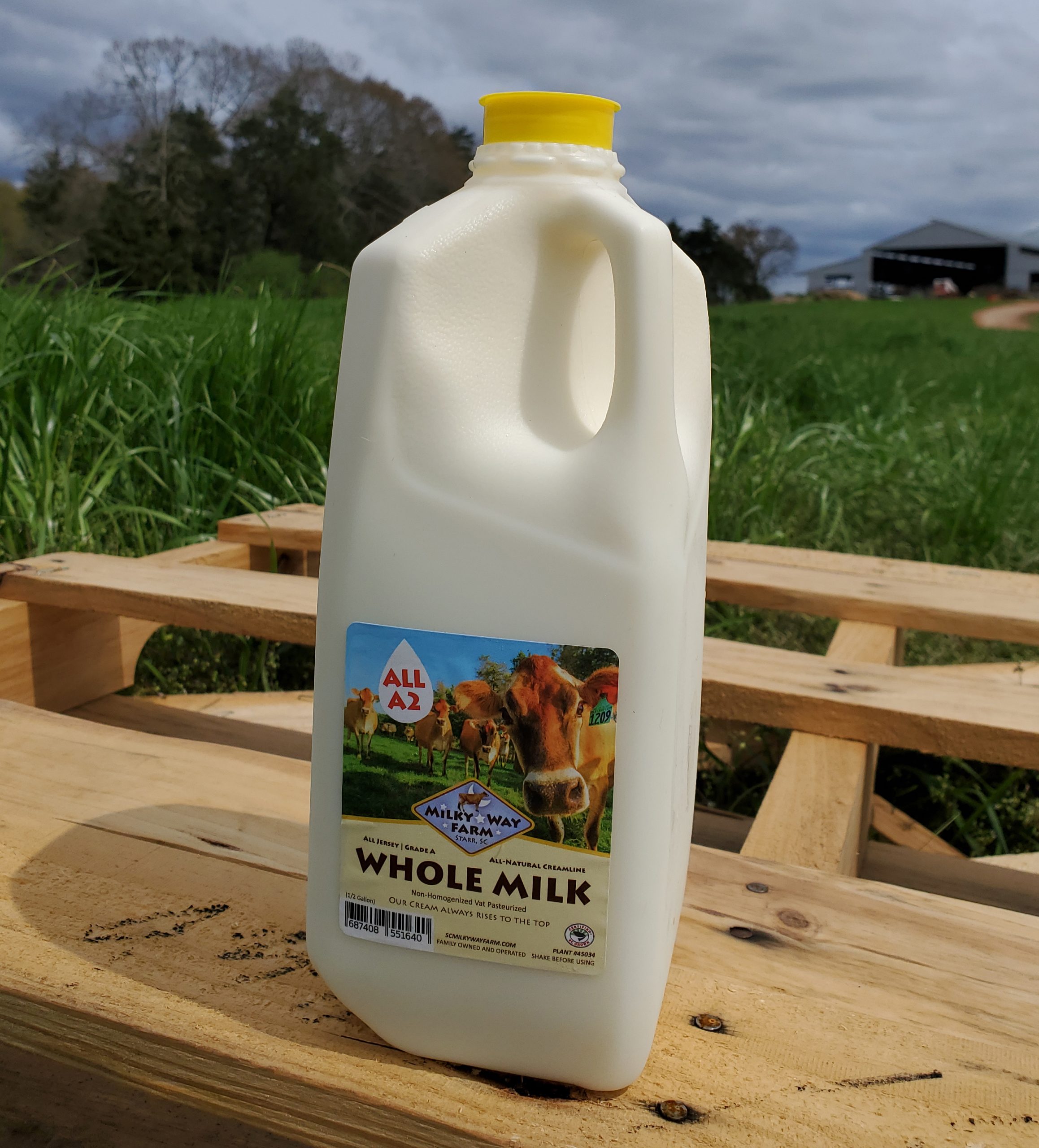 All A2 Whole Milk Half Gallon Milky Way Farm