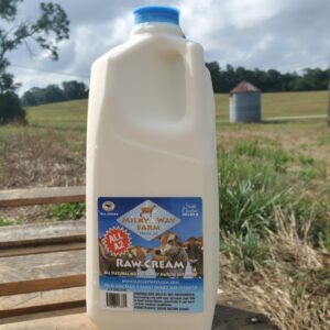 All A2 Raw Cream: Half Gallon